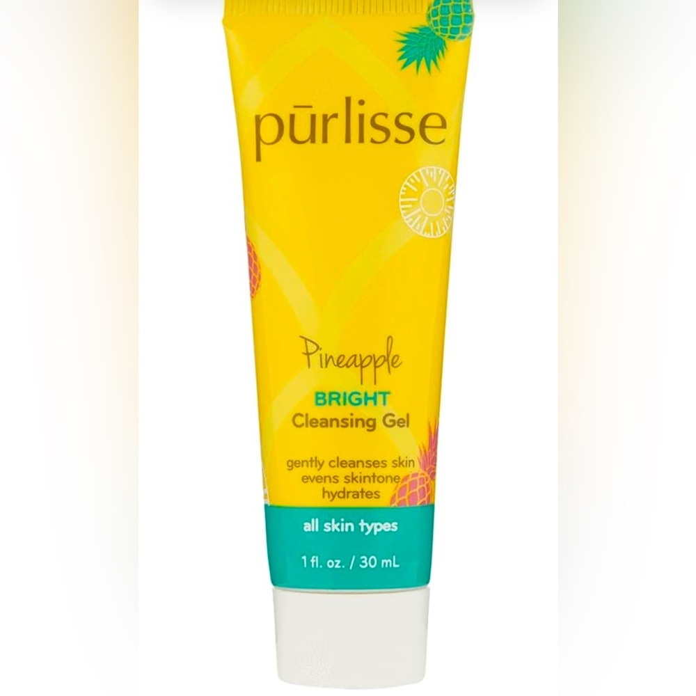 purlisse Pineapple Bright Cleansing Gel Yellow Teal